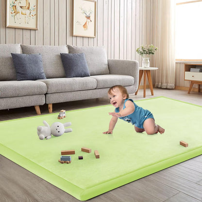 Baby Play Mat for Floor Nursery Rug Muscle Mat Area Rug Playroom Rug 79"x110" Playpen Mat Memory Foam 1.3" Thick Crawling Mat For Babies,Toddlers, Infants, Kids,Grey