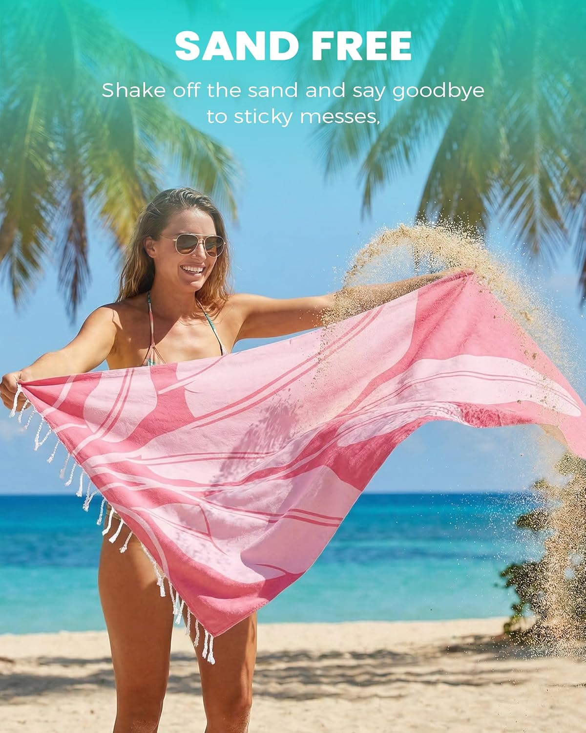 Turkish Beach Towels Vacation Essentials Yoga Blanket Pool Workout Towel Oversized Sand Free Quick Dry Lightweight Meditation Supplies Mat Cover Surf Boat River Float Accessories Gym Excise Stuff