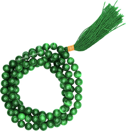Amazing Gemstone 108 Beads Handmade Mala (Knotted, Rudraksha) - Colors A