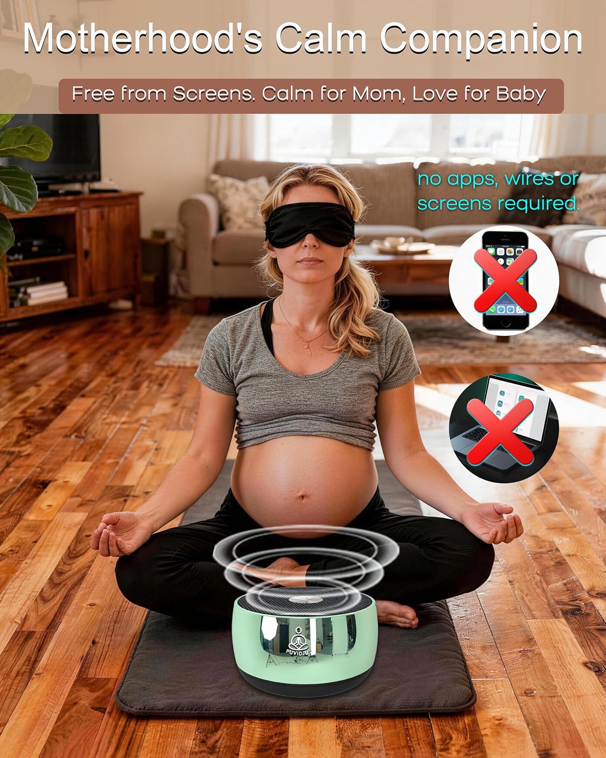 Sound Frequency Machine,Meditation Generator Instrument,Tone Device Tools - Solfeggio Frequencies Bath for Yoga, Mindfulness, Vibration System of Chakra Balancing, 5 Tones, 3 Timers