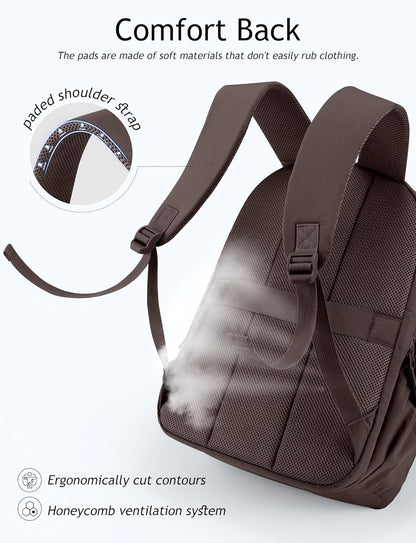Uselike Travel Backpack for Women, 15.6 Inch Laptop Backpack, Quilted College Bookbag, Cute Work Backpacks, Water Resistant