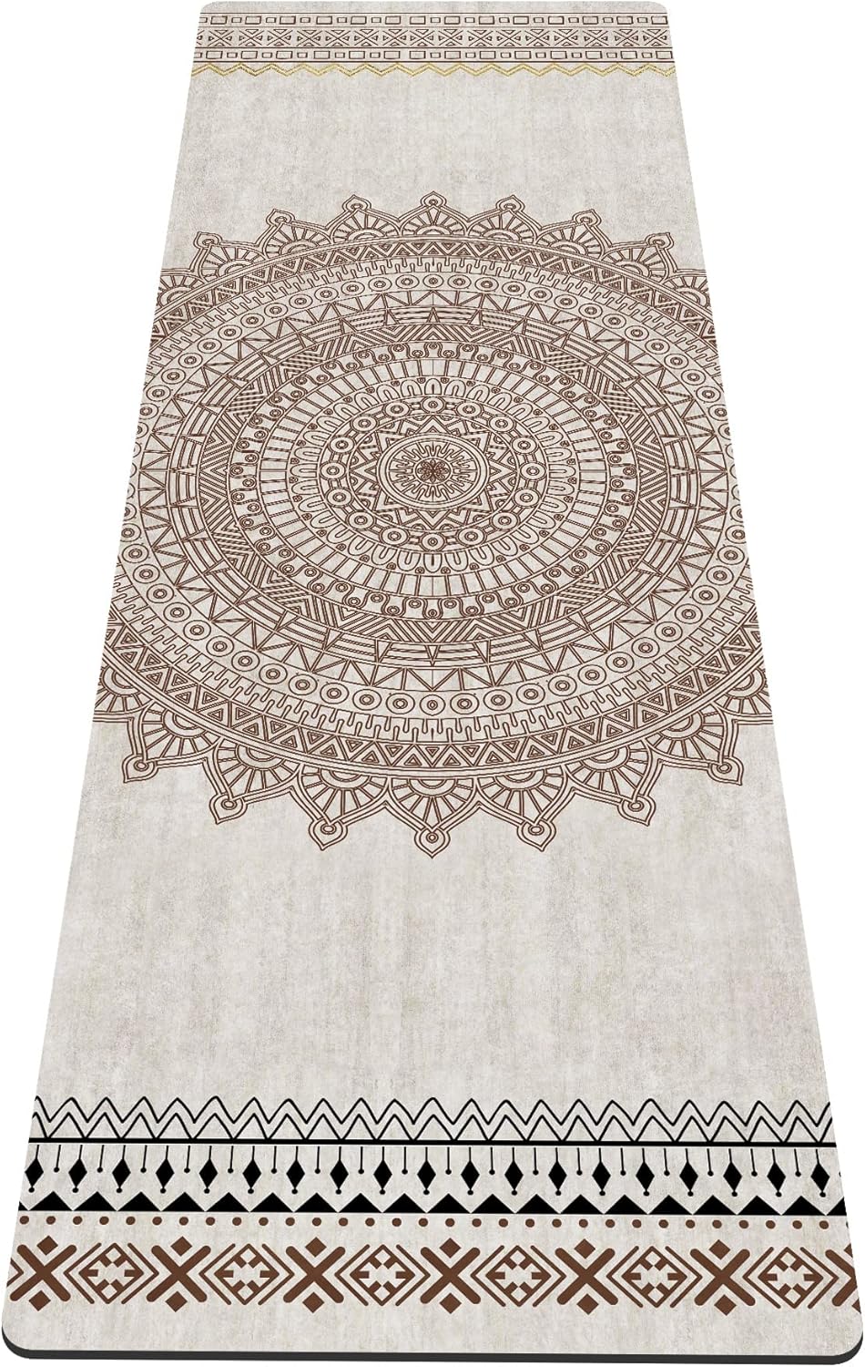 nuveti Yoga Mat Print Extra Thick TPE Non Slip Fitness Exercise Mat with Carrying Bag,72"x24" Extra Thick 6MM Exercise & Workout Mat for Yoga, Pilates Fitness and Floor Exercises - Colors B
