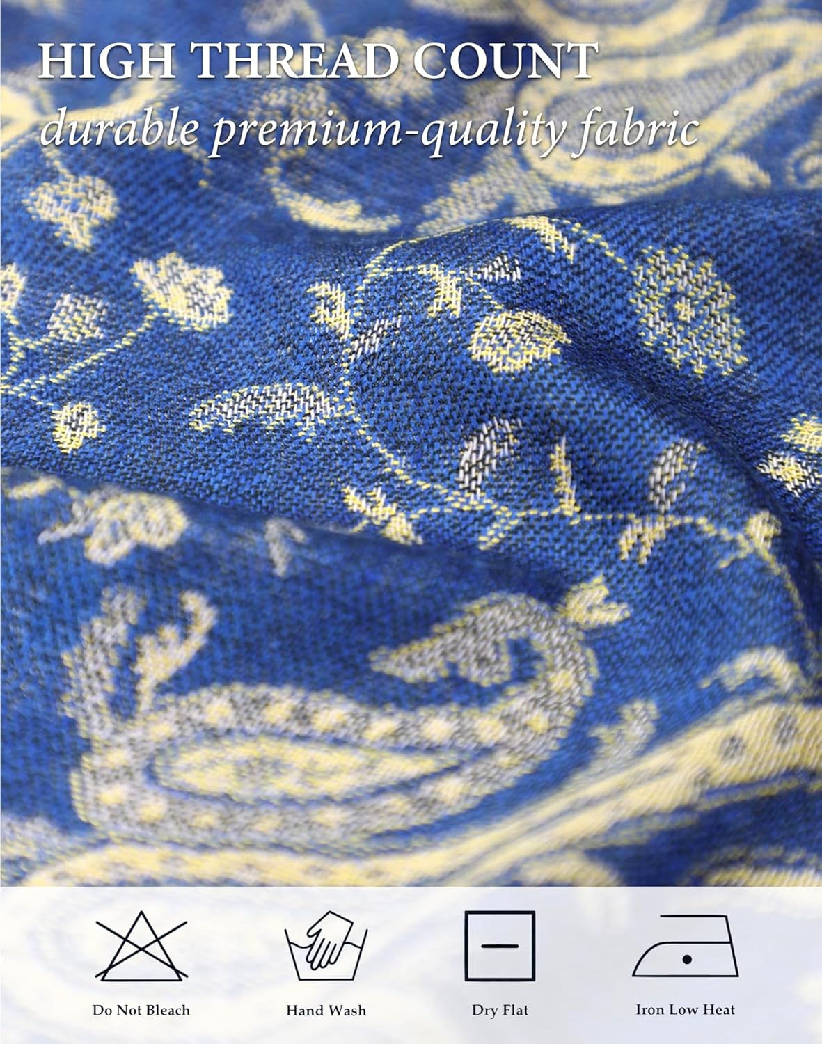 Achillea Reversible Paisley Pashmina Rave Scarf – Exotic Indian Shawls and Wraps for Evening Dresses, Festivals, All Seasons - Colors B