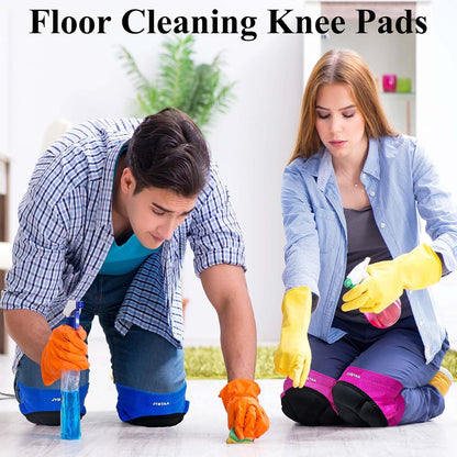Men/Women Knee Pads For Cleaning, Work, Mechanic, Floors,With Soft Foam Kneepads Perfect For Kneeling for Gardening and Housework,Painter,Housekeeping,Weeding/Planting,Photographe.Black L (1 Pair)