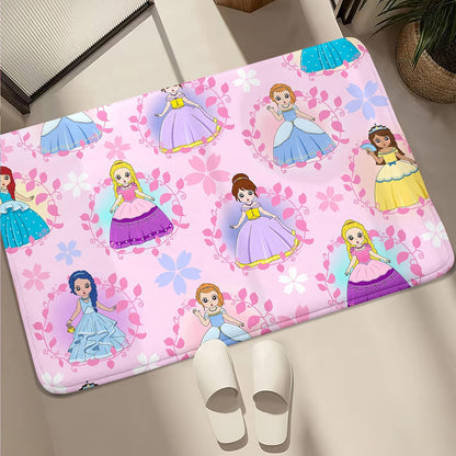 Black Girl Area Rug for Bedroom African Black Girls Floor Rugs for Living Room Playroom Cartoon Art Home Decor Soft Yoga Mats for Women Afro Purple 47" x 31" (2.7 x 3 Feet)