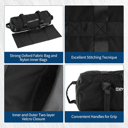 Adjustable Sand Bags for Working Out,Sandbags for Workout for Yoga, Strength Training and Full-Body Workouts