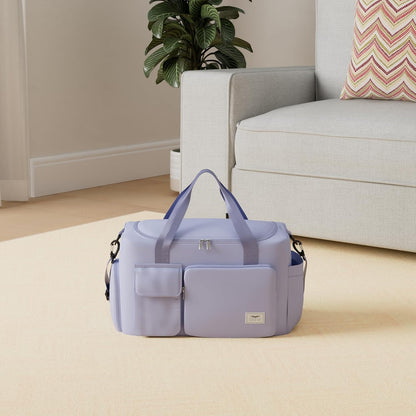 FIORETTO Women's Gym Duffle Bag with Shoes Compartment, 30L Capacity, Ideal for Travel, Gym, Sports, Duffel, Weekender