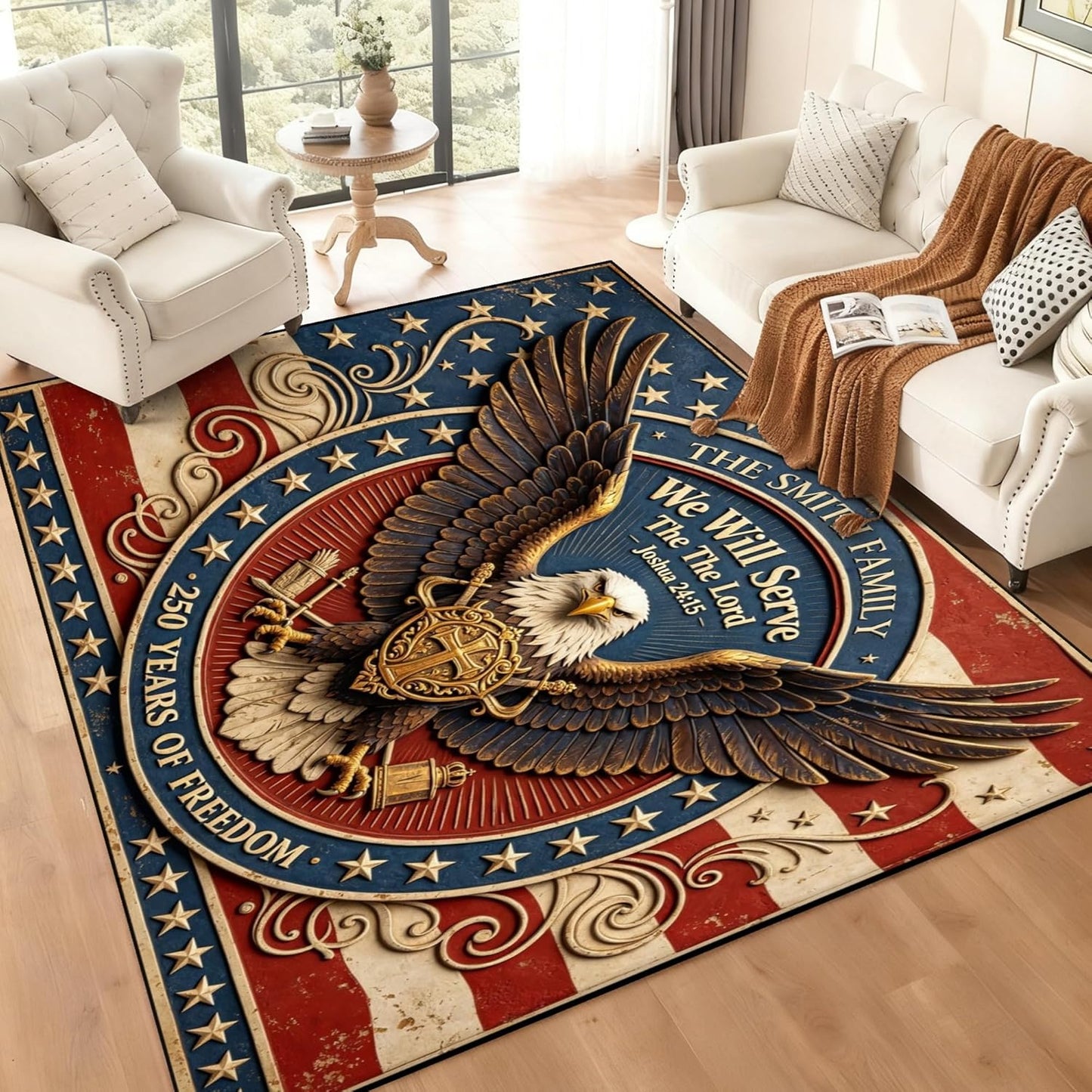 Personalized Family Name Initials Monogram Pink Rug, Shining Butterfly Printed Carpets for Girls Kids Butterfly Theme Living Room Indoor Bedroom Decor 5'×7' Soft Polyester Yoga Mat