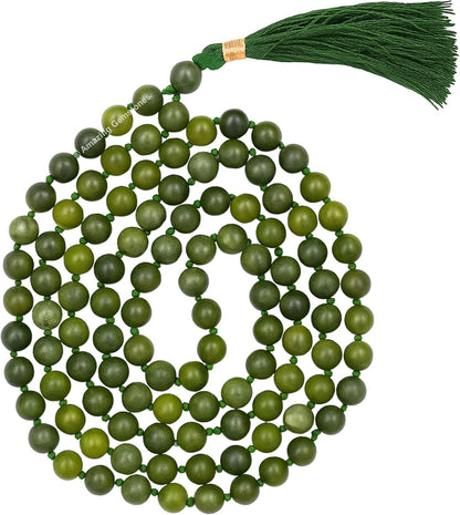 Amazing Gemstone 108 Beads Handmade Mala (Knotted, Rudraksha) - Colors B
