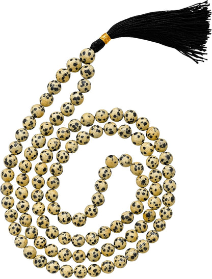 Amazing Gemstone 108 Beads Handmade Mala (Knotted, Rudraksha) - Colors B