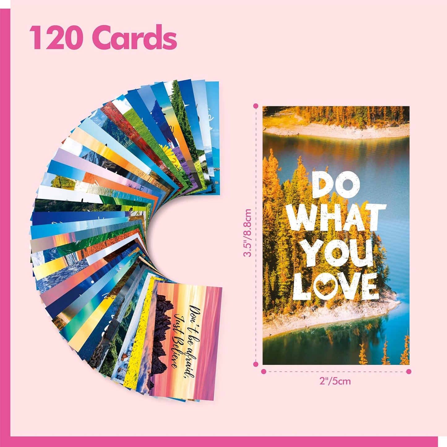 Gethelud 200 PCS Positive Affirmations Cards for Women, 60 Designs Daily Affirmations Cards, Inspirational Motivational Cards Mindfulness Cards Meditation Cards (2” x 3.5”)