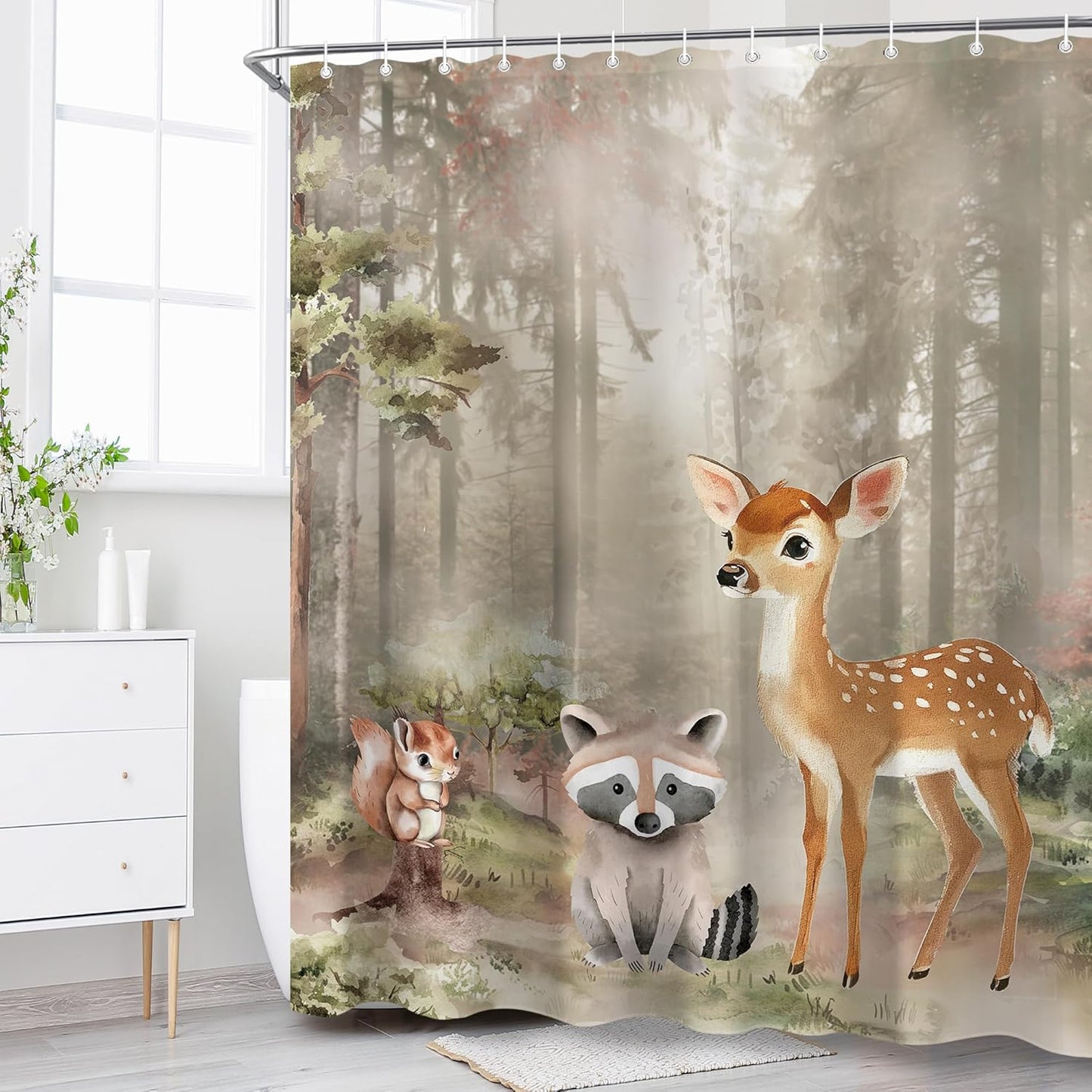 Funny Cute Yoga Sloth Shower Curtain Sets for Bathroom 60Wx72H Fun Animal Inspirational Quotes Shower Curtain Rustic Motivational Bathtub Curtain Wooden Farmhouse Bathroom Decor with 12 Hooks