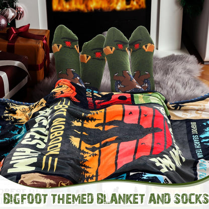 HunnmingRe 2 Pcs Unique Yoga Blanket and Socks Gifts for Yoga Lovers 50" x 60" Restorative Instructor Teacher Mother's Day Birthday Gag Gifts for Meditation Gymnasts Women Girls