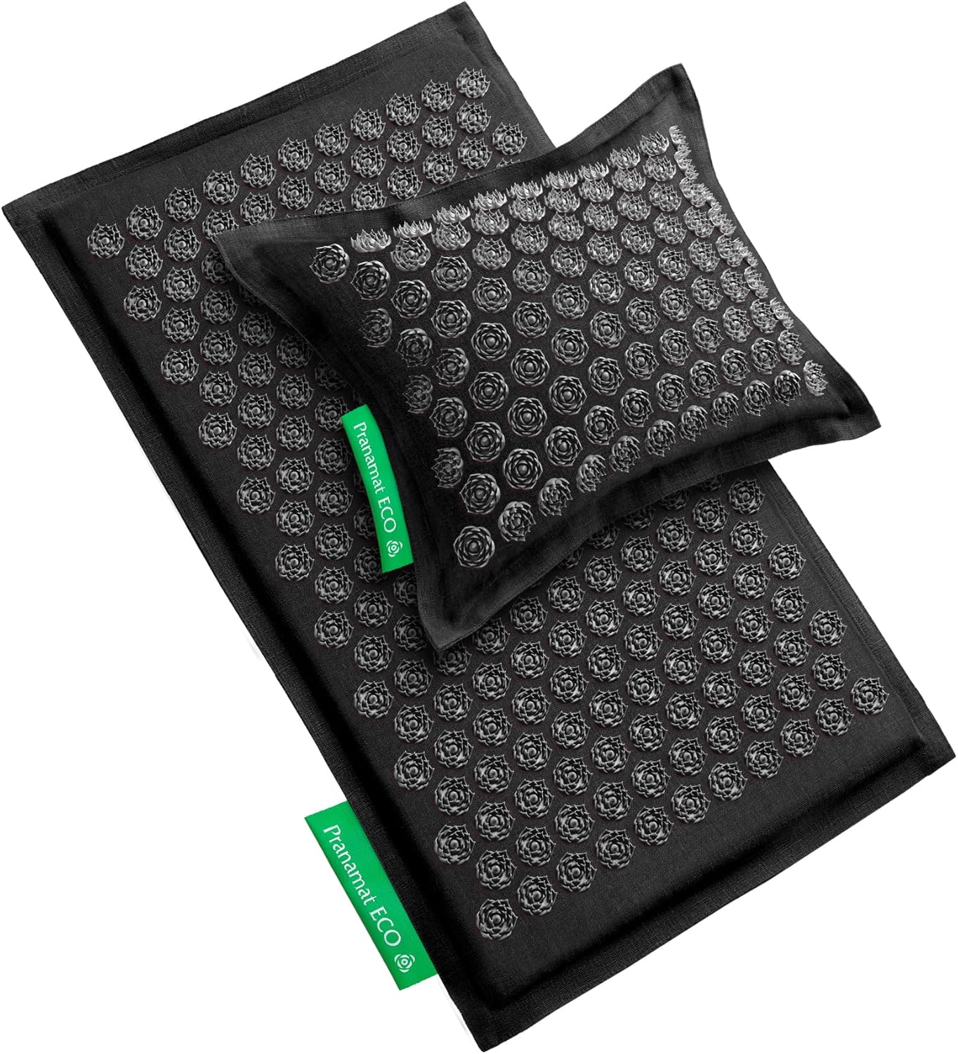 Acupressure Large Mat and Pillow Set, Premium Acupressure Therapy for Pain Relief and Relaxation, Handcrafted in Europe with Sustainable and Natural Materials (Rosegold)