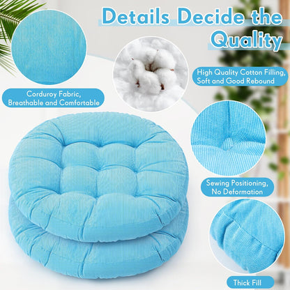 Jerify Floor Pillow Cushions Large Round Square Large Meditation Floor Pillow for Classroom Adult Meditation Picnic Party Seating Learning Daycare School(Square,Mixed Colors,4 Pcs)