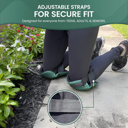 Garden Guru Cushioned Gardening Knee Pads with Adjustable Straps - Soft Inner Liner, Ultra Comfort Padding, Garden Kneelers for Yard Work, Cleaning, Household Chores, Roofing, and More 1 Pack