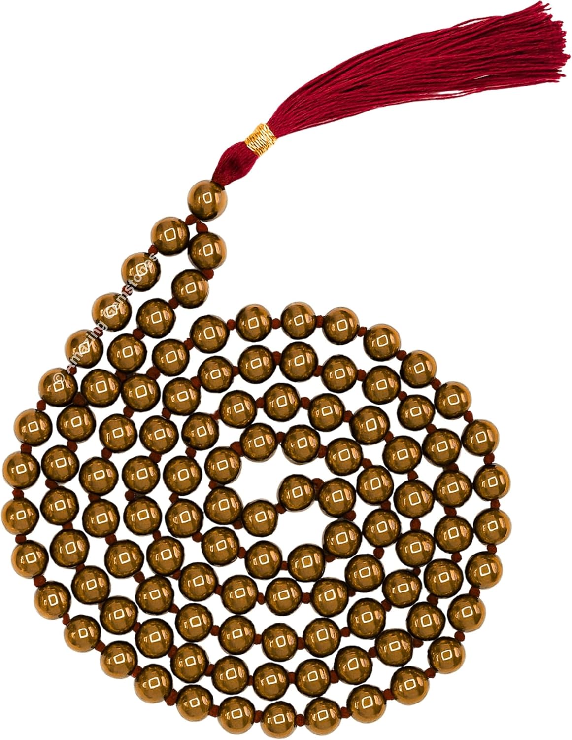 Amazing Gemstone 108 Beads Handmade Mala (Knotted, Rudraksha) - Colors A