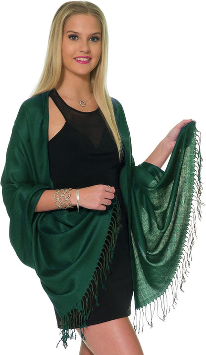Pashmina Shawls and Wraps for Evening Dresses, Large Soft Pashminas Wedding Shawl