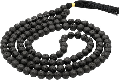 Amazing Gemstone 108 Beads Handmade Mala (Knotted, Rudraksha) - Colors B