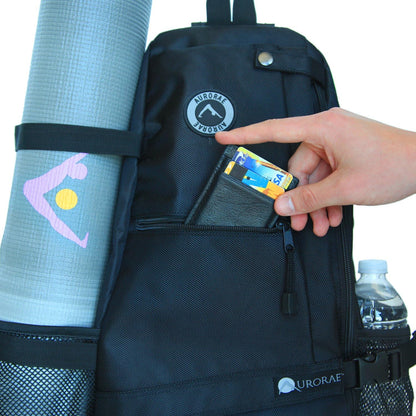 AURORAE Yoga Mat/Gym/Picklleball Cross-body Travel Sling Back Pack. Mat sold separately.