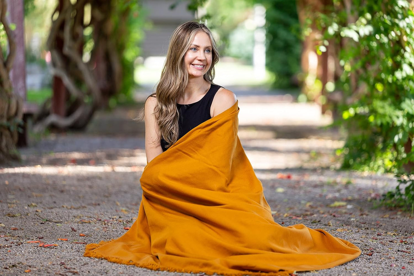 Meditation Shawl or Meditation Blanket, Shawl/Wrap, Oversize Scarf/Stole. Large. Unisex.