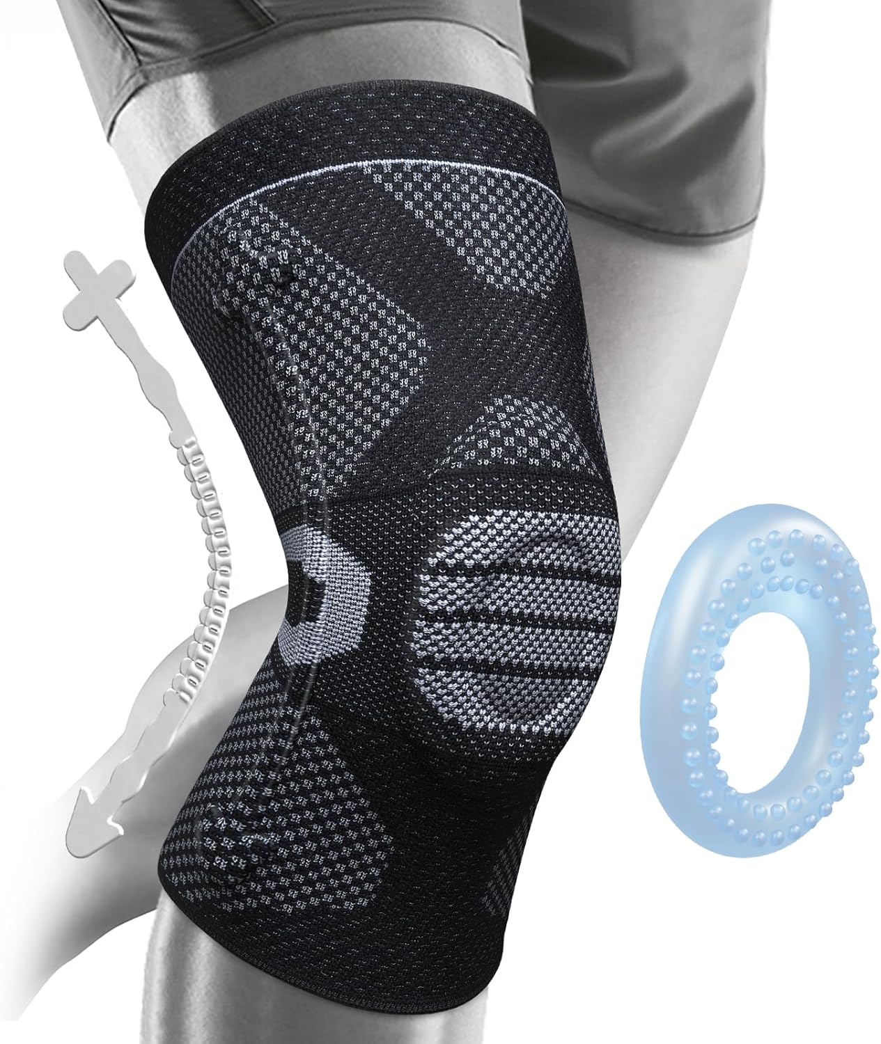 NEENCA Professional Knee Brace, Compression Knee Support with Patella Gel Pad & Side Stabilizers, Medical Knee Sleeve for Pain Relief, ACL,PCL, Meniscus, Injury Recovery, Arthritis, Sports, Workout...