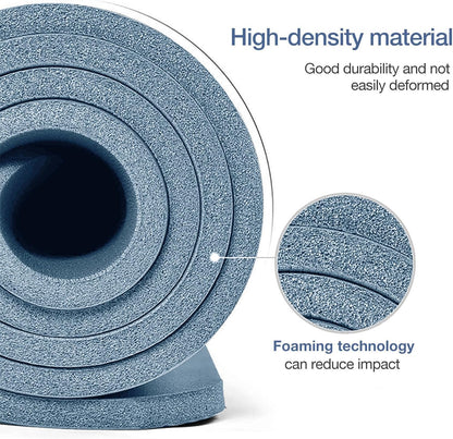 Gruper Yoga Mat Non Slip NBR Extra Thick Yoga Mat, 72"L x 32"/24"W x 0.6"/0.4"TH (185cm x 80cm/61cm x 15mm/10mm), Anti-Tear Exercise Mat with Carrying Strap and Bag, Workout Mats for Yoga, Pilates