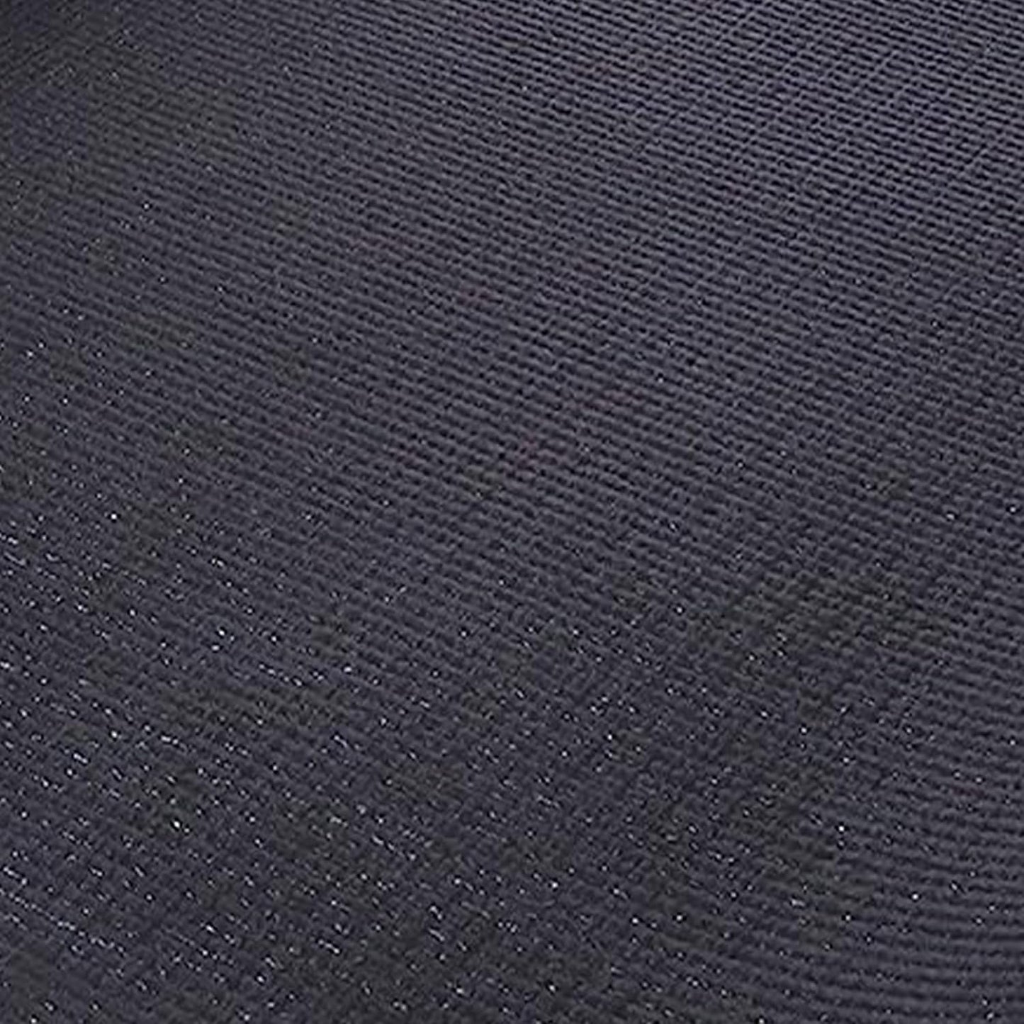 Signature Fitness All Purpose 0.25 Inch Thick High Density No Tear Exercise Yoga Mat with Strap & Lightweight Features for Indoor & Outdoor Use, Black