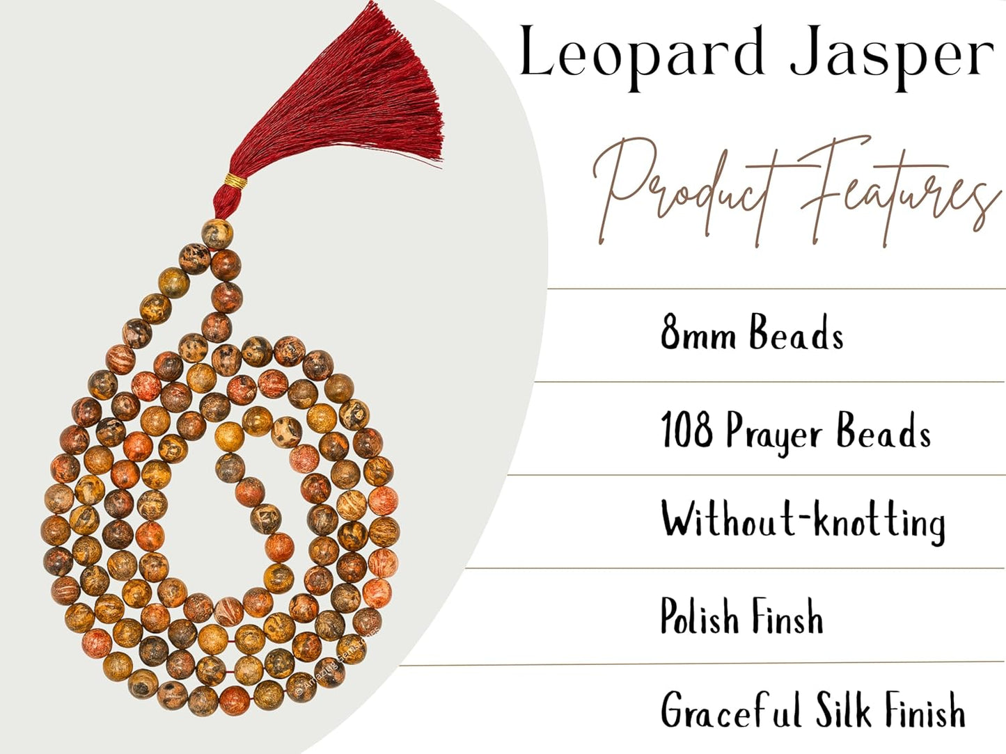 Amazing Gemstone 108 Beads Handmade Mala (Knotted, Rudraksha) - Colors A