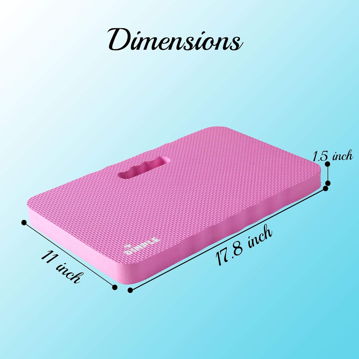 Dimple Thick Kneeling Pad | Garden Pad for Gardening | Kneeling Pad for Work | Garden & Bathtub Kneeler for Baby Bath | Kneeling Mat for Exercise & Yoga (XL) 17.8 x 11, Thickest 1-½"(2 Pack, Blue)