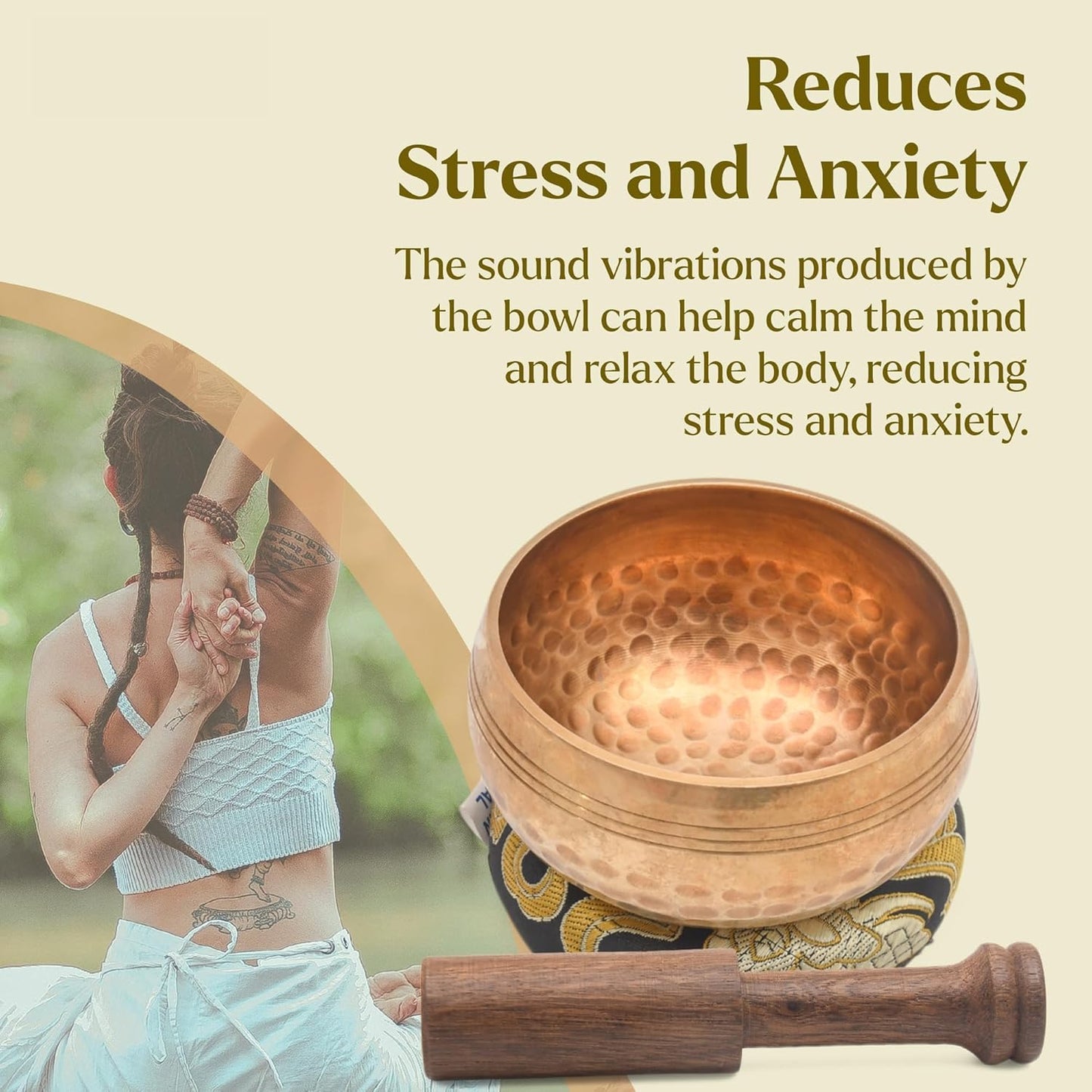 Tibetan Singing Bowl Set - Authentic Cuencos Tibetanos for Sound Healing, Meditation & Chakra Balancing - Includes Cushion, Mallet-Unique Spiritual Gifts for Women and Men (7 Chakra Hand Hammered Set)