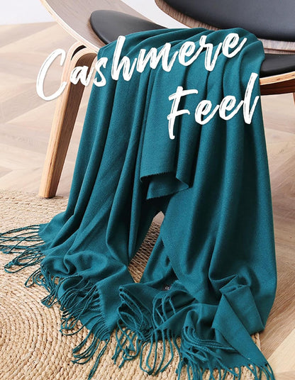 Women's Scarf Pashmina Shawls and Wraps for Evening Dress Wedding Bridal Bridesmaid Winter Warm Long Large Scarves - Colors A