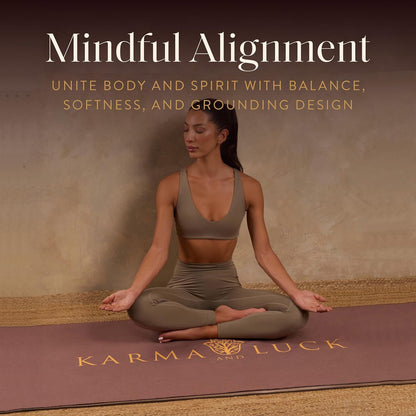 KARMA AND LUCK Radiant Protection Yoga Towel, Absorbent, Non-Slip Hot Yoga Mat Towel, Silicone Grip & Soft Terry Suede for Spiritual Energy Shield & Clarity, 26” x 72”