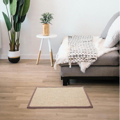 Beavorty Bamboo Rug Woven Straw Seat Cushion Japanese Style Rattan Futon Sitting Pad Tatami Floor Pillow for Zen Garden Yoga Practice or Meditation Light Brown Japanese Tatami Mat