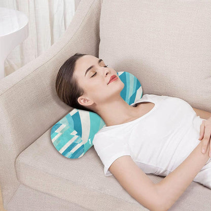 Yoga Bolster Pillow Round Neck Roll Pillow Bed Round Pillow for Baby Cylinder Decorative Pillow Bolster Pillow Covers with Zipper Gold Stripe