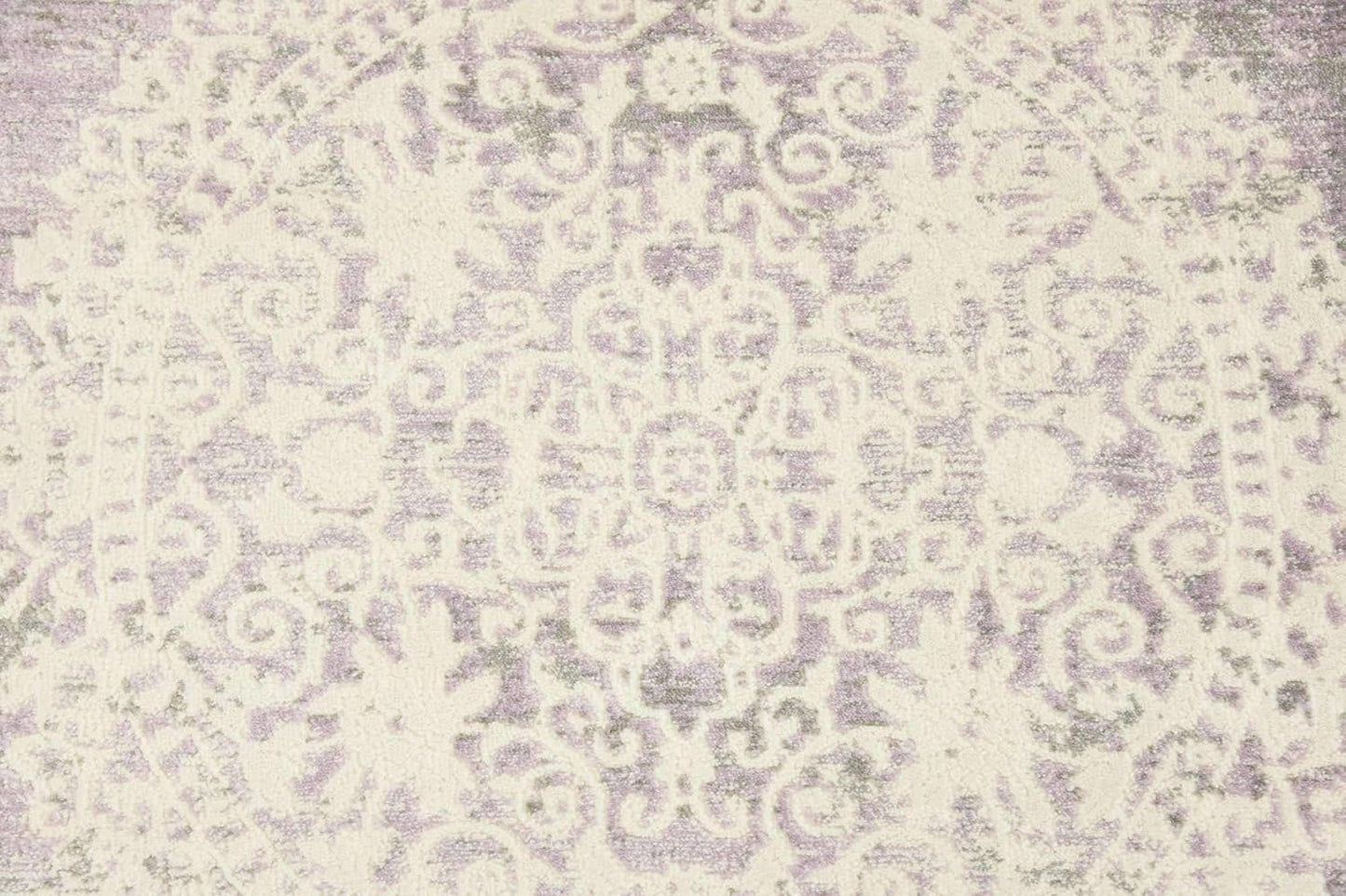 Unique Loom New Classical Collection Area Rug - Olwen (4'Round, Purple/ Gray)