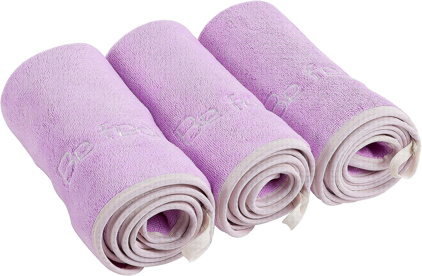Microfiber Gym Towel Set for Men Women, Super Soft and Quick-Drying Towels for Fitness, Yoga, Cycling, Swimming (Blue+Grey+Purple, 3 Pack)