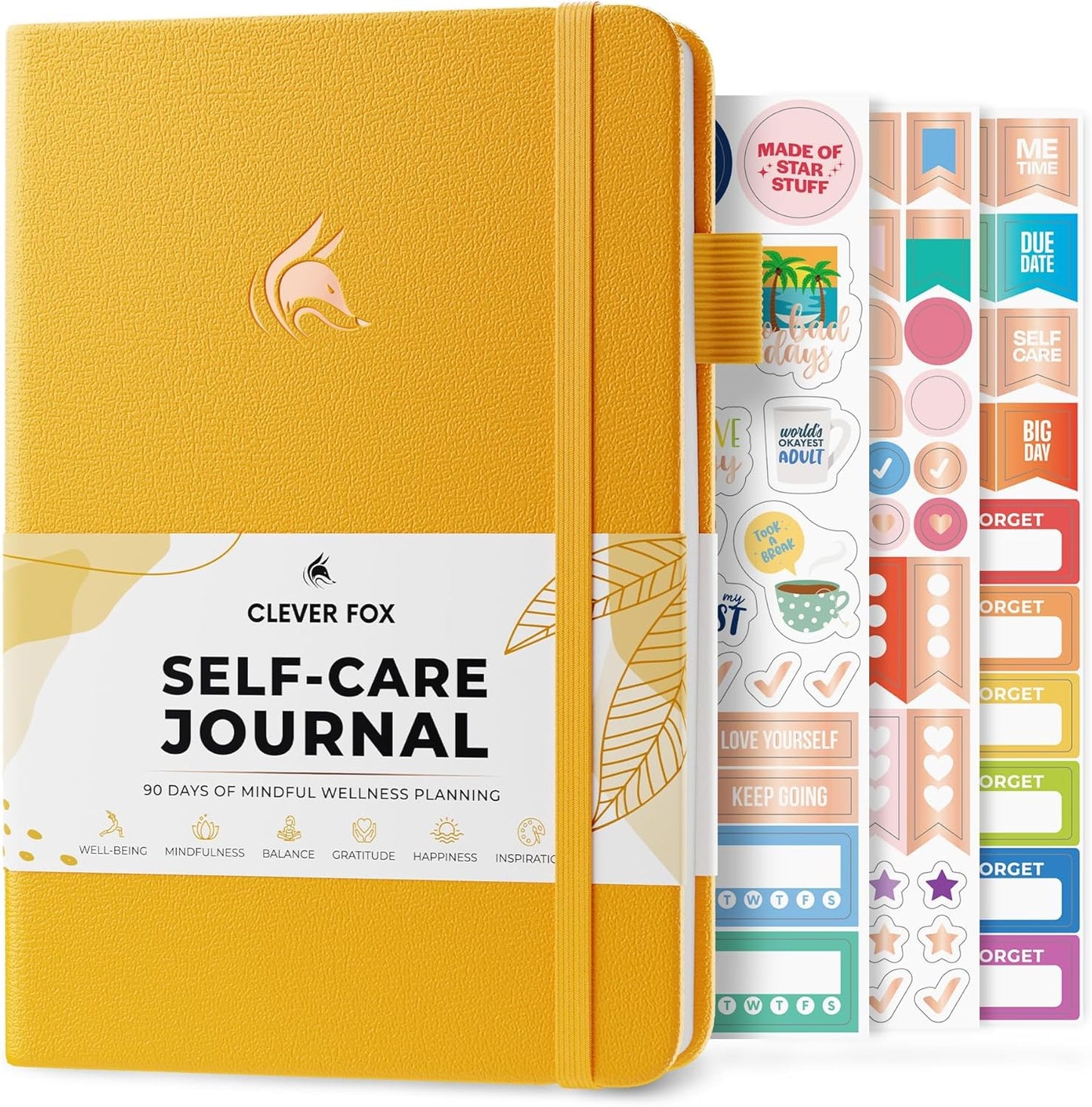 Clever Fox Self-Care Journal – Daily Reflection Notebook – Mental Health & Personal Development Planner, Meditation & Mood Log, A5 (Turquoise)