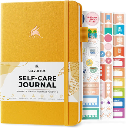 Clever Fox Self-Care Journal – Daily Reflection Notebook – Mental Health & Personal Development Planner, Meditation & Mood Log, A5 (Turquoise)