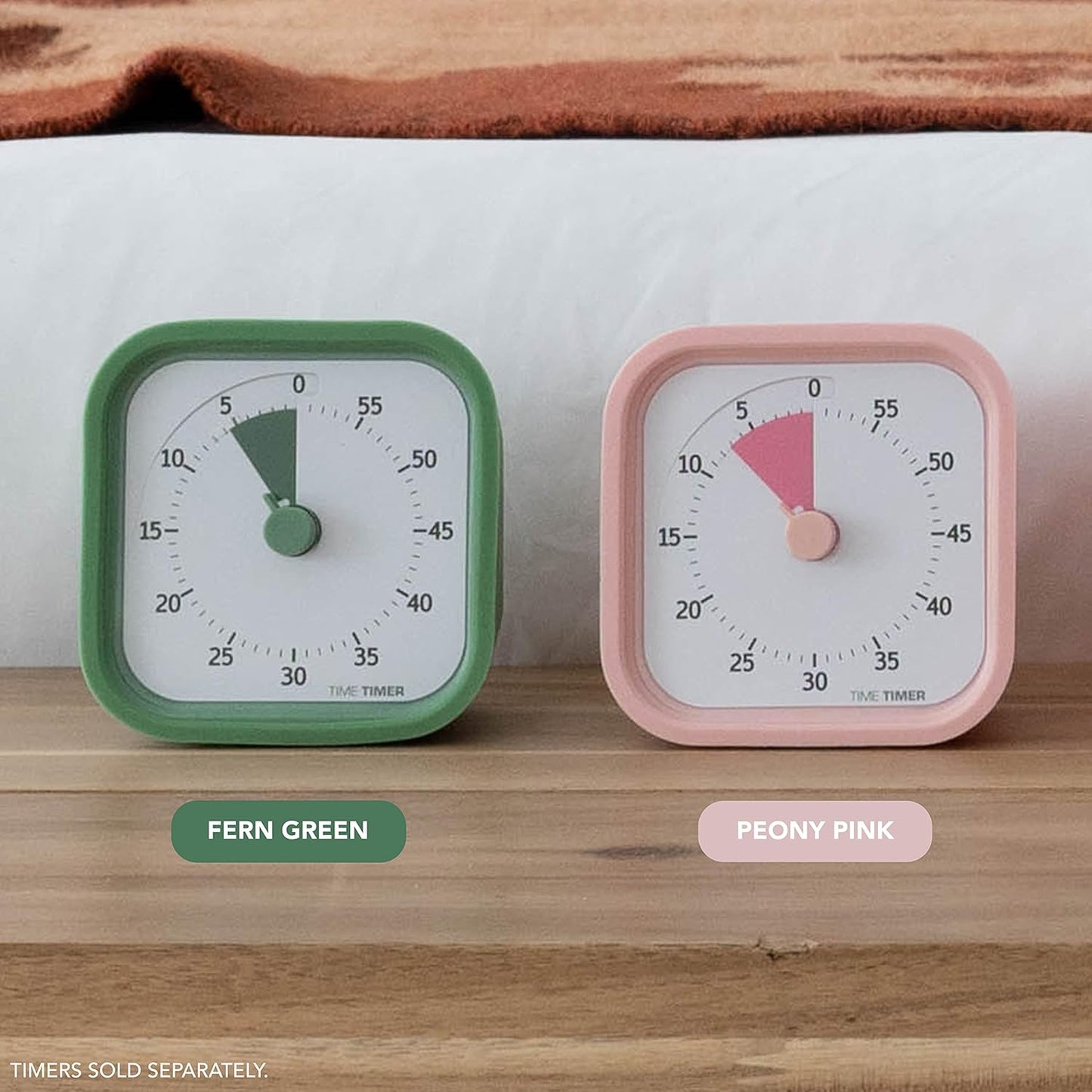 TIME TIMER Home MOD – 60-Minute Visual Timer, Home Edition, Silent Operation, for Homeschool Supplies, Study, Office & Meetings (Fern Green)
