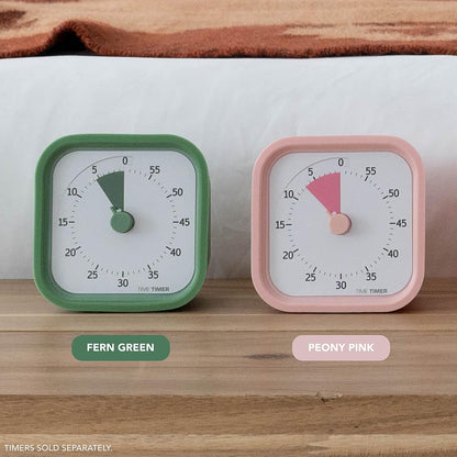 TIME TIMER Home MOD – 60-Minute Visual Timer, Home Edition, Silent Operation, for Homeschool Supplies, Study, Office & Meetings (Fern Green)