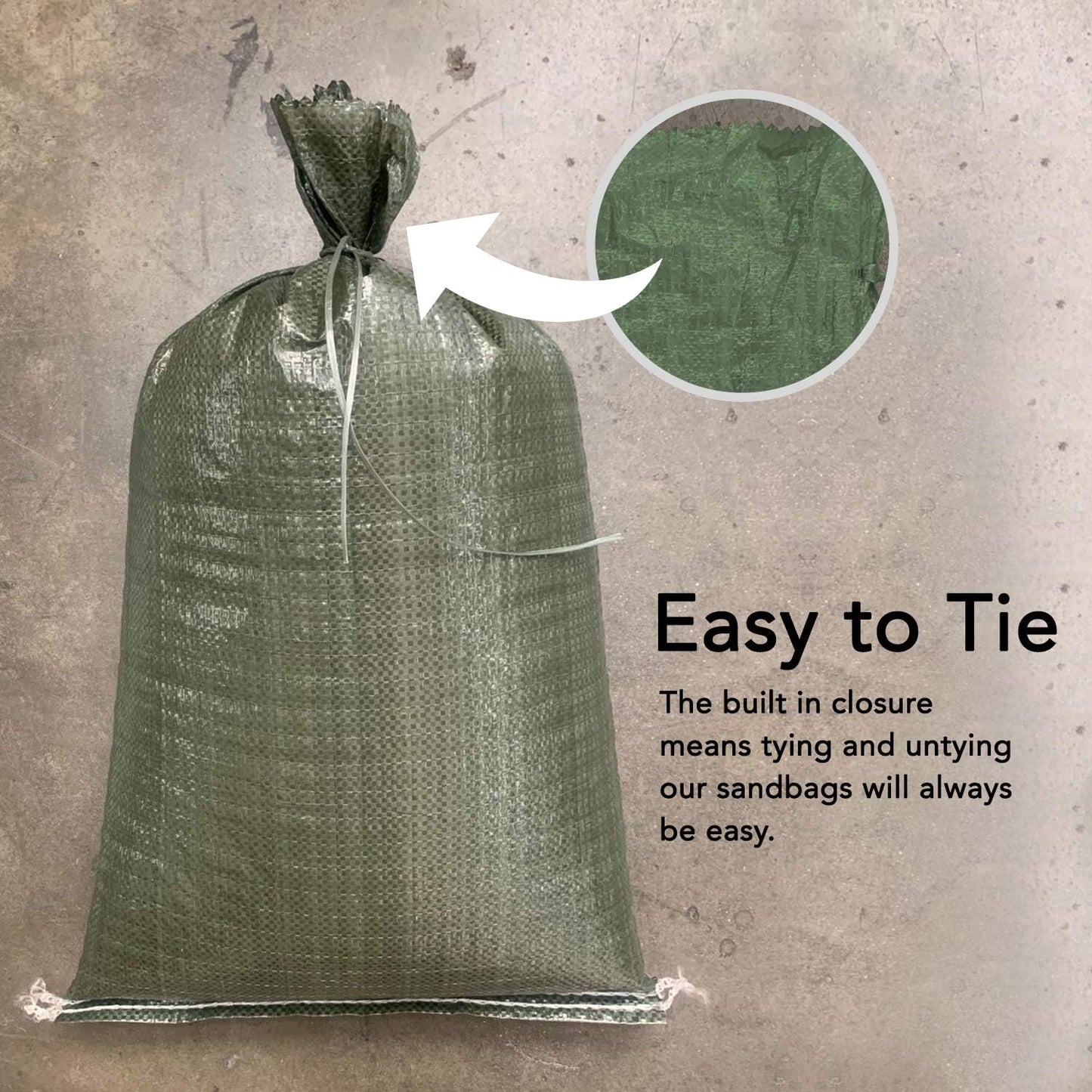 AK TRADING CO. 14" x 26" Poly Sandbags W/UV Protection & Built-in Ties - Flood Water Barrier - Tent Sandbags - Orange