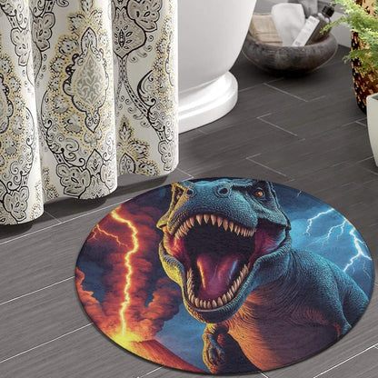 Large Home Decor Mat, Soft Round Yoga Carpet, Non Slip Machine Washable Home Office Circle Rug Gothic Witchy Sun Moon Mushroom Moth
