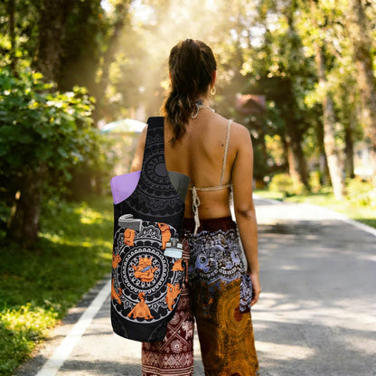 Yoga Mat Bag - Large Opening Long Tote Yoga Mat Carrier Holder Bag with Waterproof Wet Zipper Pocket and Drawstring Water Bottle Pocket - Yoga Bag Fit Most Size Mats