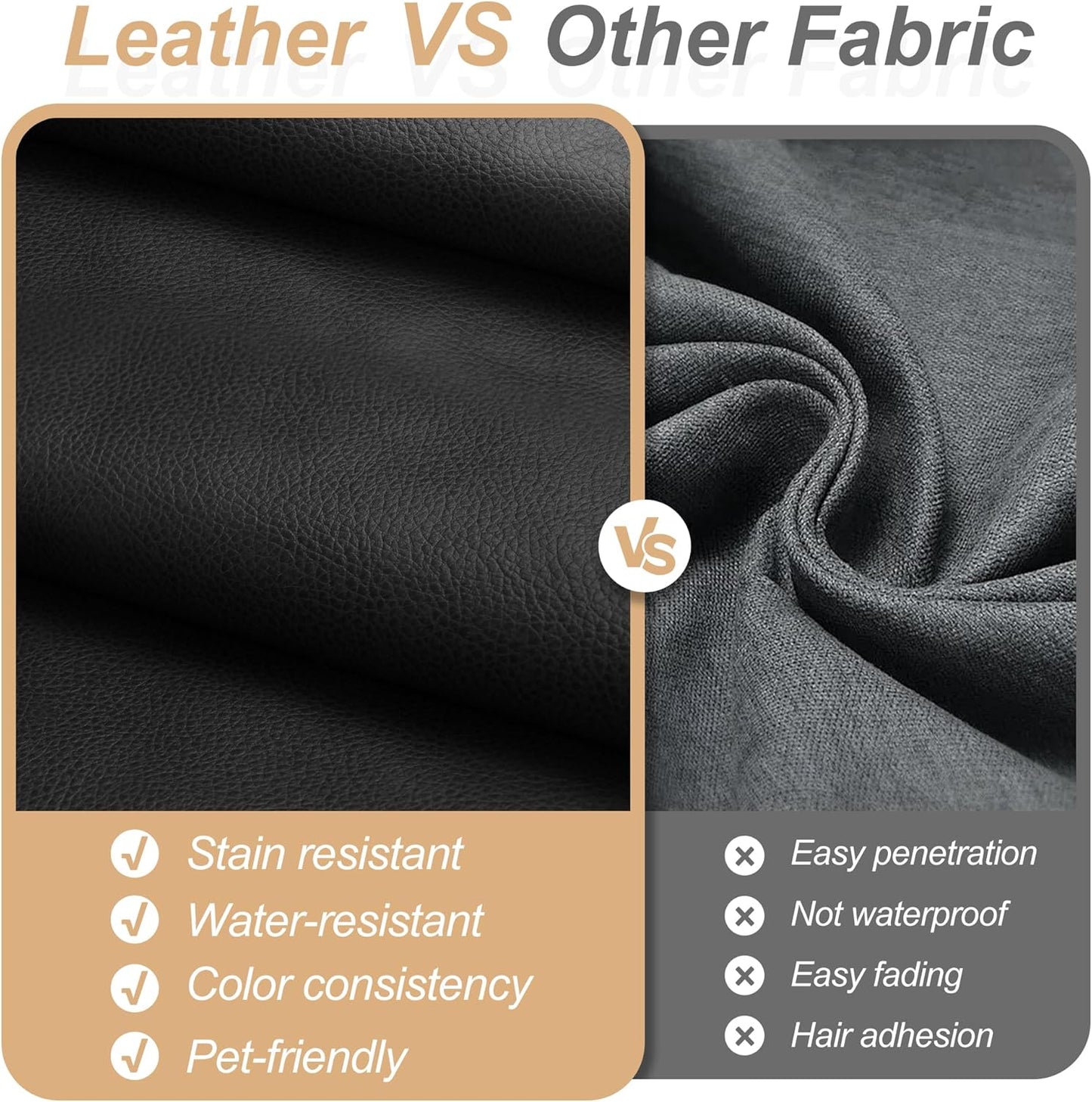 Hobestluk Giant Bean Bag Chair Lazy Floor Sofa, Memory Foam Fireside Sofa for Adults, Big Beanbag Faux Leather Armless Chair for Living Room Bedroom Dorm Office (Brown, Single)