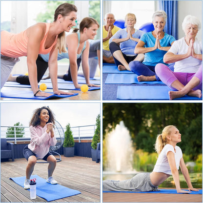 3 mm Thick Yoga Mat Bulk, Non Slip Exercise Workout Fitness Pad for Women Men, Gym Home Yoga Pilates, Easy to Clean, Sturdy PVC