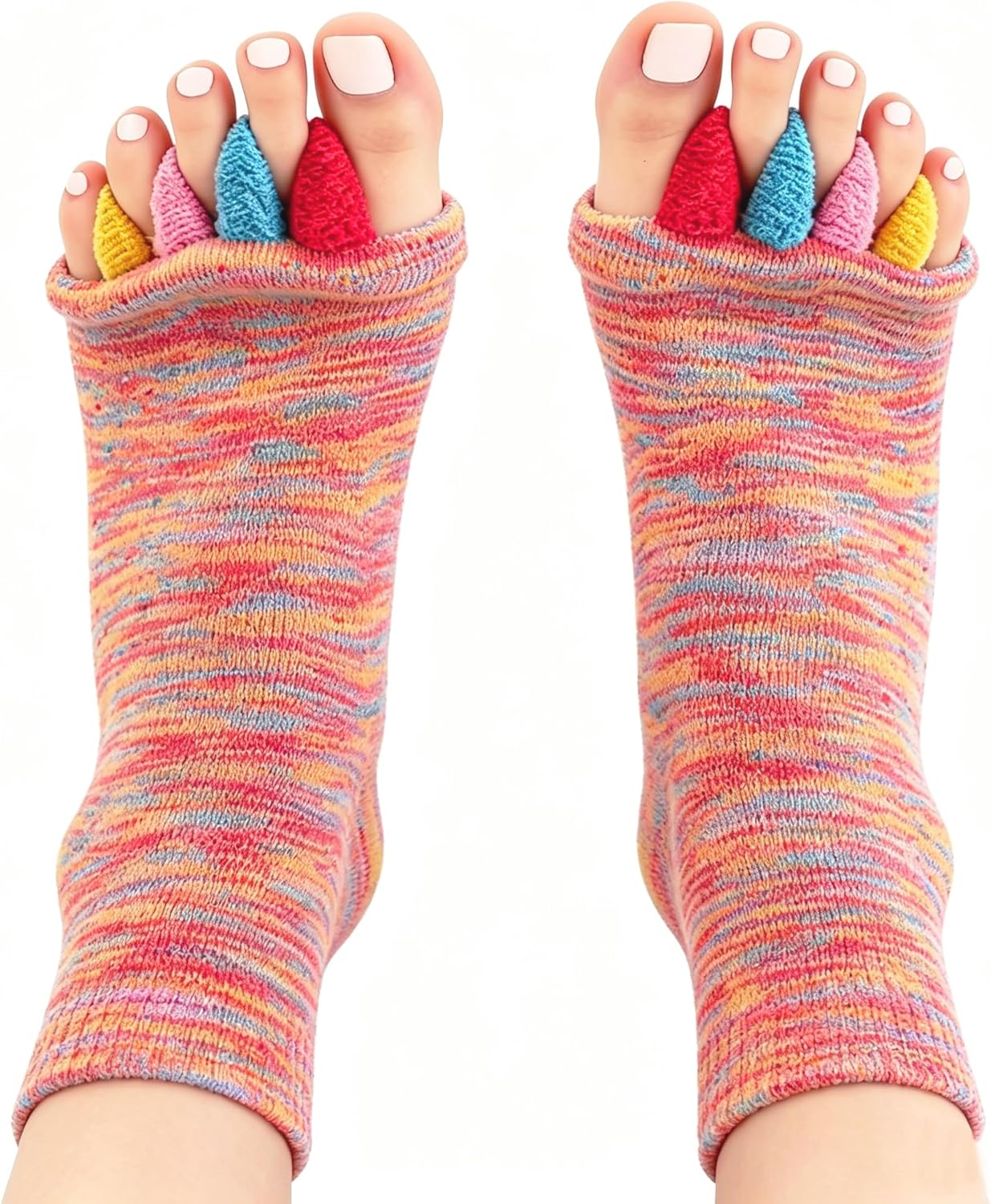 Toe Separator Socks for Yoga Women Men, Bunion Corrector Spacers Socks for Pain Relief & Circulation Improvement