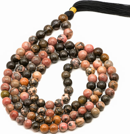 Amazing Gemstone 108 Beads Handmade Mala (Knotted, Rudraksha) - Colors A