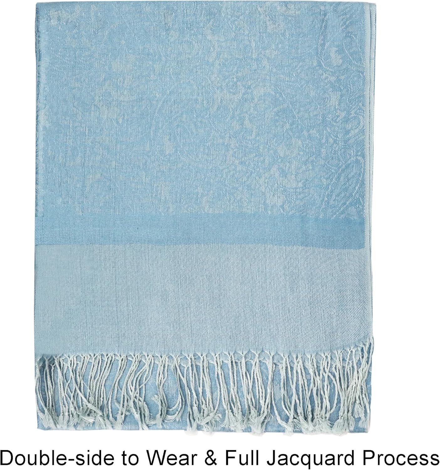 vimate Silky Paisley Pashmina Shawl Scarf-Women's Soft Double-side Jacquard Pashminas Wrap for Evening Dress Travel Shawl