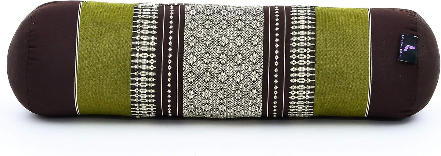 Leewadee Small Yoga Bolster – Shape-Retaining Cervical Neck Roll, Tube Pillow for Comfortable Reading, Kapok Filling, 22 x 6 x 6 inches